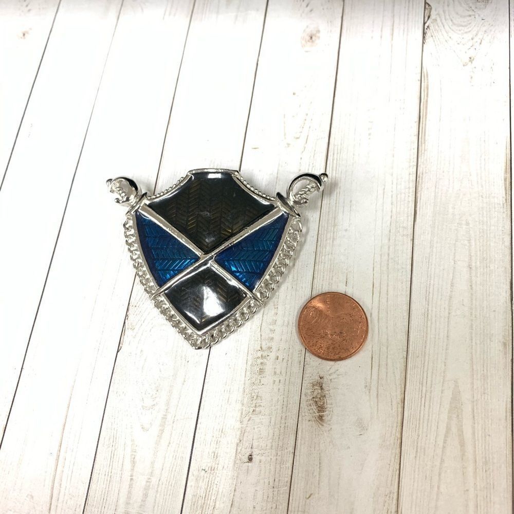Monet Sword and Shield Brooch